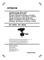 Hitachi DV 14DSL Handling Instructions Manual preview