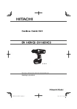 Предварительный просмотр 1 страницы Hitachi DV 14DVC2 Handling Instructions Manual