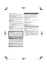 Предварительный просмотр 10 страницы Hitachi DV 14DVC2 Handling Instructions Manual