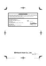 Предварительный просмотр 16 страницы Hitachi DV 14DVC2 Handling Instructions Manual