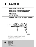 Hitachi DV 14V Handling Instructions Manual preview