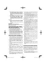 Предварительный просмотр 3 страницы Hitachi DV 18DBFL2 Handling Instructions Manual