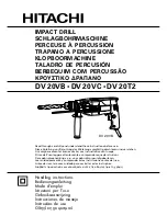 Hitachi DV 20T2 Handling Instructions Manual предпросмотр