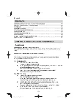 Предварительный просмотр 12 страницы Hitachi DV 20V Handling Instructions Manual