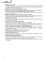 Предварительный просмотр 6 страницы Hitachi DV 20VB Safety And Instruction Manual