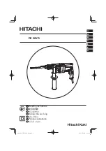 Hitachi DV 20VD Handling Instructions Manual предпросмотр