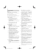 Preview for 14 page of Hitachi DV 20VD Handling Instructions Manual