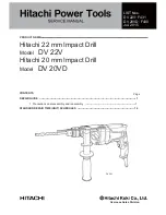 Hitachi DV 20VD Service Manual preview