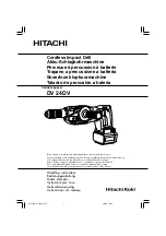 Hitachi DV 24DV Handling Instructions Manual preview