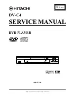 Preview for 1 page of Hitachi DV-C4 Service Manual