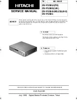 Hitachi DV-P250A Service Manual preview