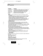 Preview for 3 page of Hitachi DV-P313U Instruction Manual