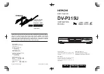 Preview for 1 page of Hitachi DV-P315U Instruction Manual