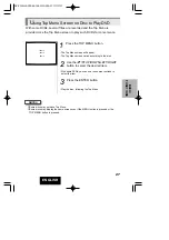 Preview for 27 page of Hitachi DV-P315U Instruction Manual