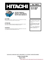 Hitachi DV-P345E Service Manual preview