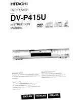 Hitachi DV-P415U Instruction Manual preview