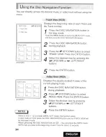 Предварительный просмотр 34 страницы Hitachi DV-P415U Instruction Manual