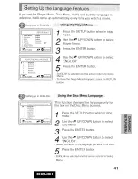 Предварительный просмотр 41 страницы Hitachi DV-P415U Instruction Manual