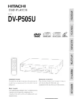 Hitachi DV-P505U Instruction Manual preview