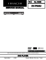 Hitachi DV-P543U Service Manual preview