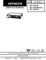 Hitachi DV-P705E Service Manual preview