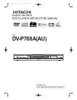 Hitachi DV-P788A Instruction Manual preview