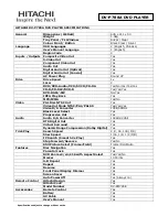 Hitachi DV-P788A Specifications preview