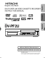 Hitachi DV-PF2U Instruction Manual preview