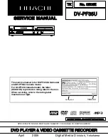 Preview for 1 page of Hitachi DV-PF35U Service Manual