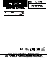 Hitachi DV-PF3A(S) Service Manual preview