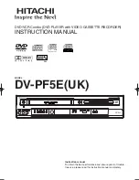 Hitachi DV-PF5E Instruction Manual preview