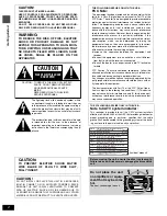 Предварительный просмотр 2 страницы Hitachi DV-RX5000U Operating Instructions Manual