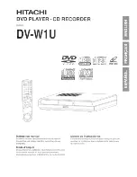 Preview for 1 page of Hitachi DV-W1U Instruction Manual