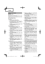 Preview for 6 page of Hitachi DV14DBEL Handling Instructions Manual