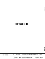 Preview for 126 page of Hitachi DVC-605U Service Manual