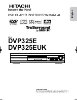 Hitachi DVP325E Instruction Manual preview