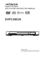 Hitachi DVP335EUK Instruction Manual preview