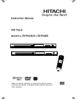 Hitachi DVP420E Instruction Manual preview