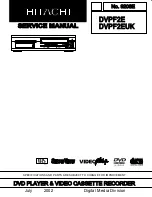 Предварительный просмотр 1 страницы Hitachi DVPF2E Service Manual