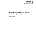 Предварительный просмотр 1 страницы Hitachi Dynamic Link Manager User Manual