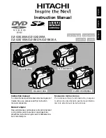 Preview for 1 page of Hitachi DZ-B35A Instruction Manual