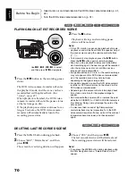 Предварительный просмотр 70 страницы Hitachi DZ-B35A Instruction Manual