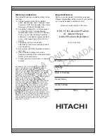 Preview for 159 page of Hitachi DZ-B35A Instruction Manual