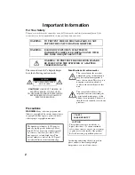 Preview for 2 page of Hitachi DZ-BD10HA Instruction Manual
