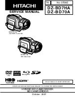 Hitachi DZ-BD70A - Camcorder Service Manual preview