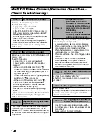 Предварительный просмотр 138 страницы Hitachi DZ-BX31E Instruction Manual