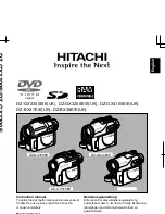 Preview for 1 page of Hitachi DZ-BX35E Instruction Manual