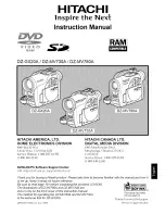 Preview for 1 page of Hitachi DZ-GX20A Instruction Manual