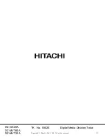 Предварительный просмотр 194 страницы Hitachi DZ-GX20A Service Manual