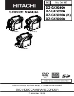 Hitachi DZ-GX5000A Service Manual preview